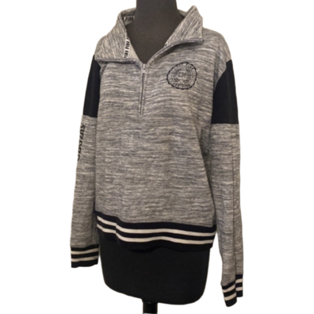 PINK half zip sweater